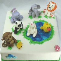 Animal Topped Cake 7